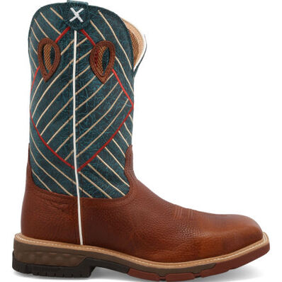 Twisted X CellStretch Men's 12-Inch Alloy Toe Electrical Hazard Western Work Boot, , large