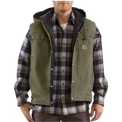 Carhartt Sandstone Hooded Multi-Pocket Vest, , large