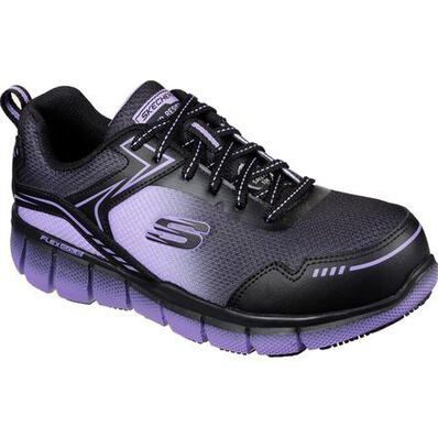 SKECHERS Work Telfin-Arterios Women's Alloy Toe Electrical Hazard Puncture-Resisting Athletic Work Shoe, , large