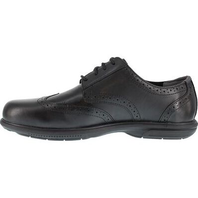 Florsheim Work Loedin Men's Steel Toe Static-Dissipative Black Dress Wingtip Oxford, , large