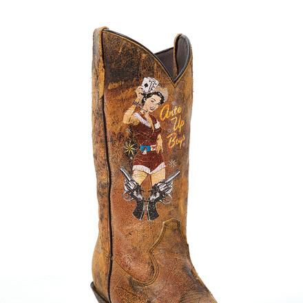 Women s Pin Up Brown Western Boots Crush by Durango RD012