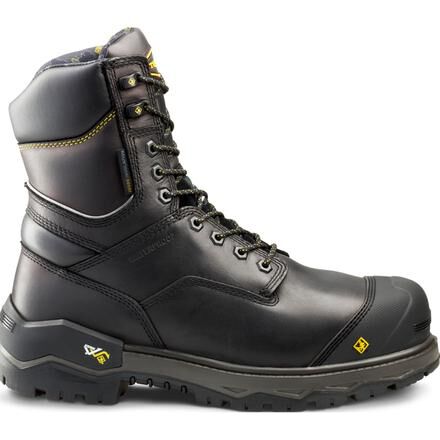 Black insulated waterproof work boots sale