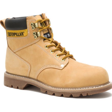 Caterpillar leather lace up boots shop