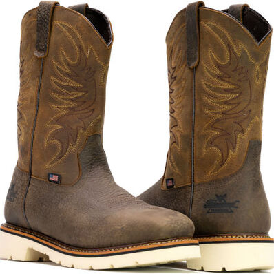 Thorogood 11-inch Men's Steel Toe Electrical Hazard Waterproof Western Work Boot, , large