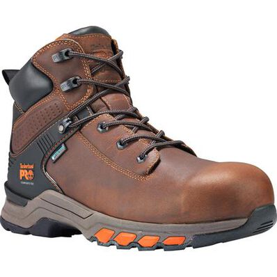 Timberland PRO Hypercharge Men's 6 inch Composite Toe Electrical Hazard Waterproof Leather Work Hiker, , large