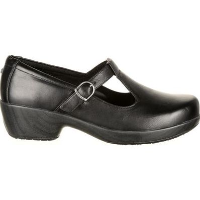 4Eursole Comfort 4Ever Women's Black T-Strap Shoe, , large
