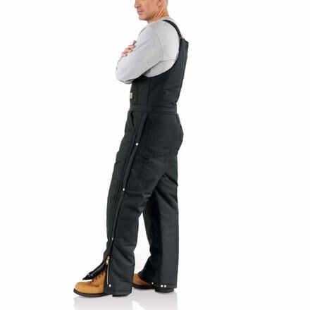 Carhartt Arctic Quilt Lined Extremes Zip To Waist Biberalls R33BLK