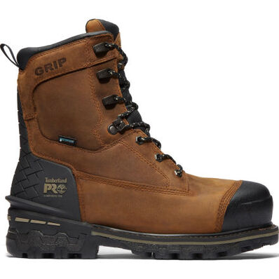 Timberland PRO Boondock HD Men's 8-inch Composite Toe Waterproof Logger Work Boot, , large