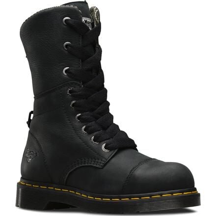 Dr. Martens Leah Women s Steel Toe Black Roll down Work Boot