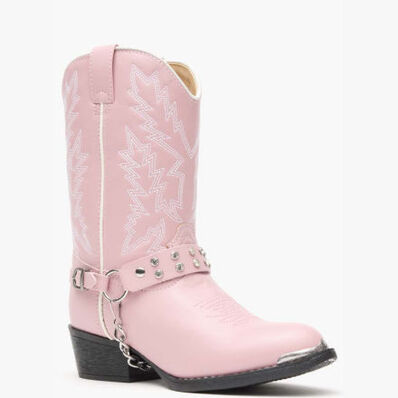 Durango® Big Kid Pink Rhinestone Western Boot, , large