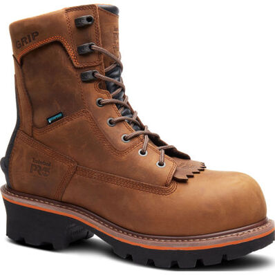 Timberland PRO Evergreen Men's 8-inch Composite Toe Waterproof Logger Work Boot, , large