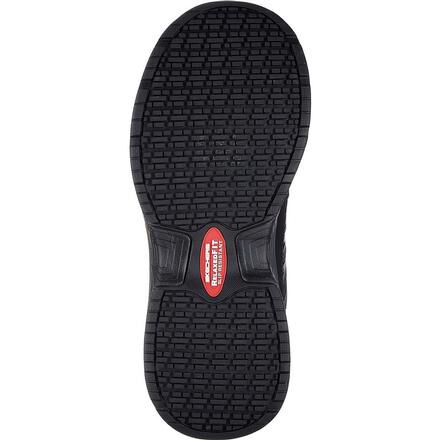 SKECHERS Work Relaxed Fit Conroe Searcy ESD Alloy Toe Static Dissipative Work Athletic Shoe 77083BLK