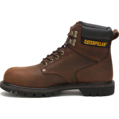 Cat Second Shift Men's 6-inch Steel Toe Electrical Hazard Work Boot, , large