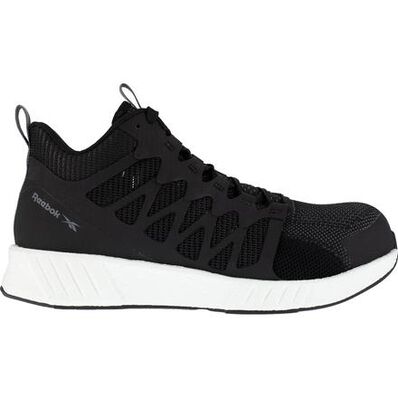 Reebok Fusion Flexweave Work Men's Composite Toe Electrical Hazard Mid-Cut Athletic Shoe, , large