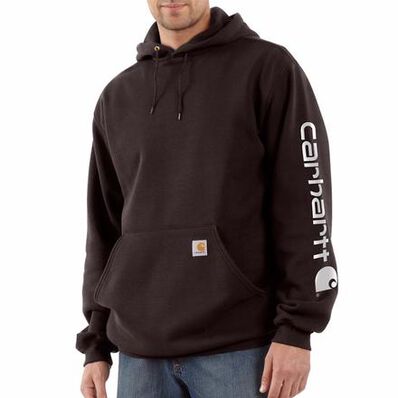 Carhartt Midweight Hooded Logo Sweatshirt, , large
