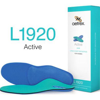 Aetrex Active Women's Low/Flat Arch Posted Orthotic for Athletic Shoes, , large