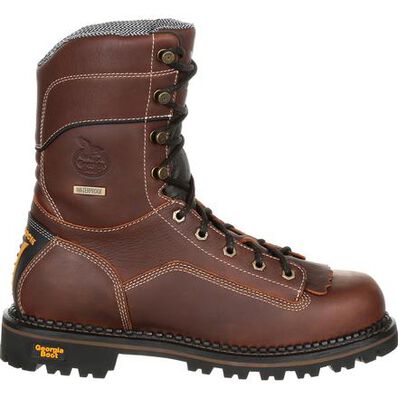 Georgia Boot AMP LT Logger Low Heel Waterproof Work Boot, , large Georgia Boot AMP LT Logger Low Heel Waterproof Work Boot, , large