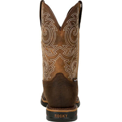 Rocky Long Range Steel Toe Waterproof Western Boot, , large