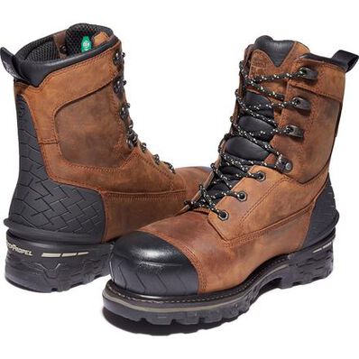 Timberland PRO Boondock HD Men's 8-inch Composite Toe Waterproof Logger Work Boot, , large