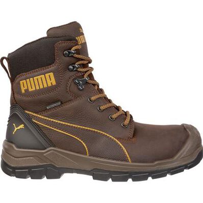 Puma Safety Conquest CTX Men's 7 inch Composite Toe Electrical Hazard Waterproof Side Zip Work Boot, , large
