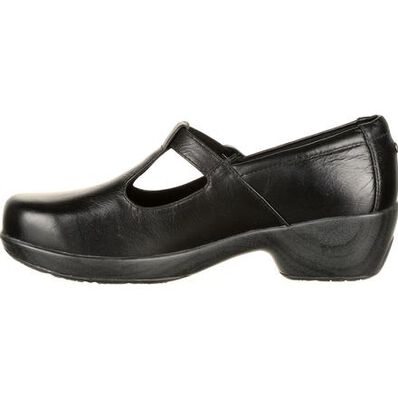 4Eursole Comfort 4Ever Women's Black T-Strap Shoe, , large