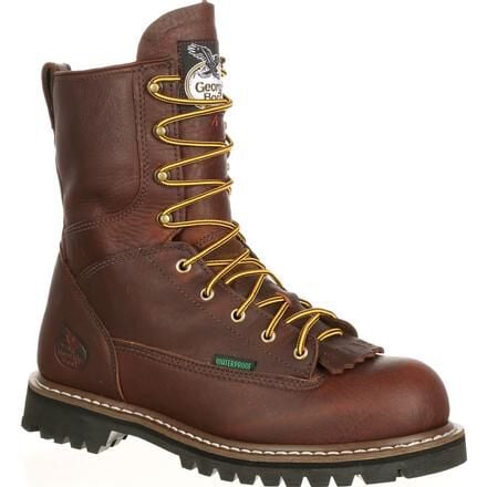 Steel Toe Waterproof Lace To Toe Work Boot by Georgia