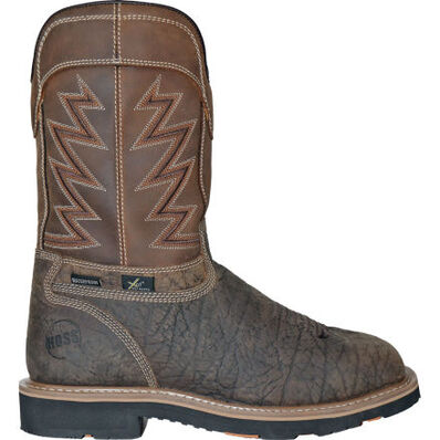HOSS Fracker Men's Internal Metatarsal Composite Toe Puncture-Resisting Waterproof Western Work Boot, , large