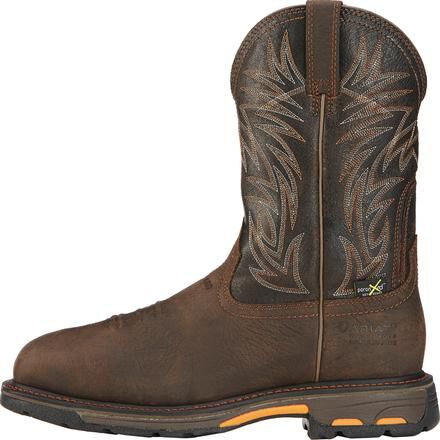 Ariat WorkHog Men s 11 inch Composite Toe Internal Met Guard Waterproof Western Work Boot 10016265