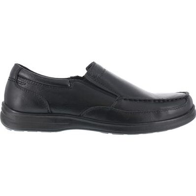 Florsheim Work Wily Women's Steel Toe Static-Dissipative Work Moc Toe Slip On Shoe, , large Florsheim Work Wily Women's Steel Toe Static-Dissipative Work Moc Toe Slip On Shoe, , large