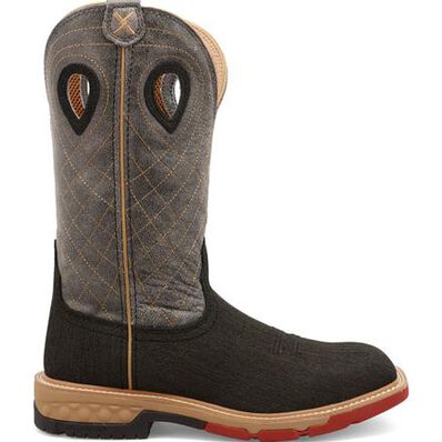 Twisted X CellStretch Men's 12-Inch Alloy Toe Electrical Hazard Western Work Boot, , large
