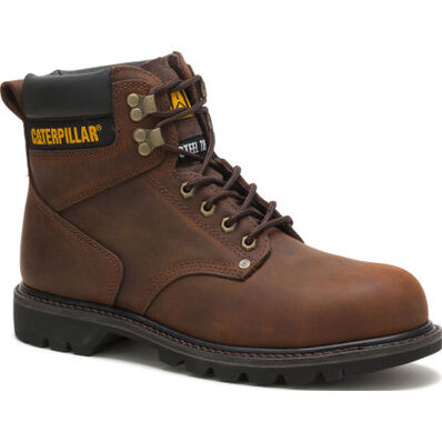 Cat Second Shift Men's 6-inch Steel Toe Electrical Hazard Work Boot, , large
