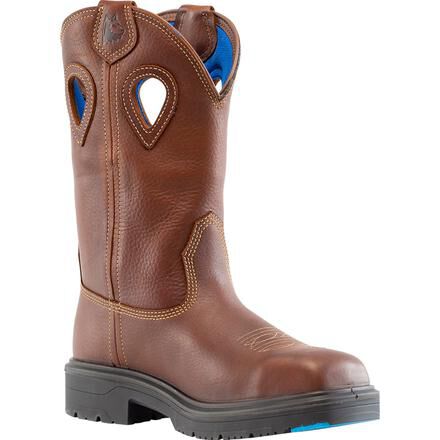 Steel Blue Blue Heeler Men s Steel Toe Electrical Hazard Waterproof Pull On Western Work Boot