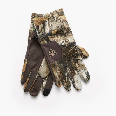 Rocky Moisture Wicking Camo Gloves, Realtree Edge, large