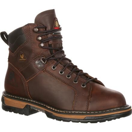 Waterproof Lace to Toe Work Boots Rocky IronClad 5703