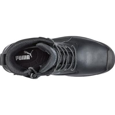Puma Safety Conquest CTX Men's 7 inch Composite Toe Electrical Hazard Waterproof Side Zip Work Boot, , large