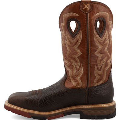 Twisted X Men's 12-Inch Alloy Toe Electrical Hazard Waterproof Western Work Boot, , large