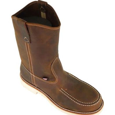 Thorogood American Heritage Men's 11 inch Steel Toe Electrical Hazard Wellington Work Boot, , large