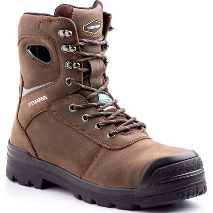 Terra Pilot Men s 8 inch CSA Approved Composite Toe Electrical Hazard Puncture Resistant Waterproof Work Boot