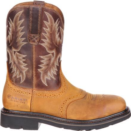 ariat square steel toe work boots