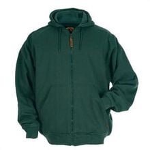 Berne Green Thermal-Lined Hooded Sweatshirt