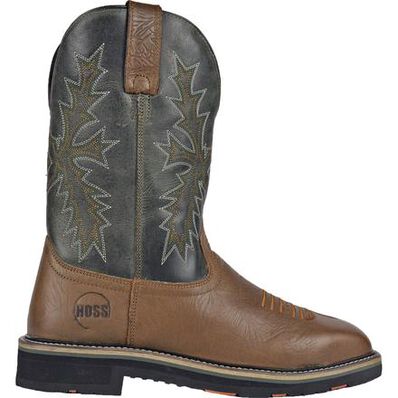 HOSS Landon Men's 11-inch Steel Toe Electrical Hazard Western Work Boot, , large