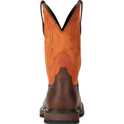 Ariat Groundbreaker Men's Steel Toe Pull-On Western Work Boot, , large