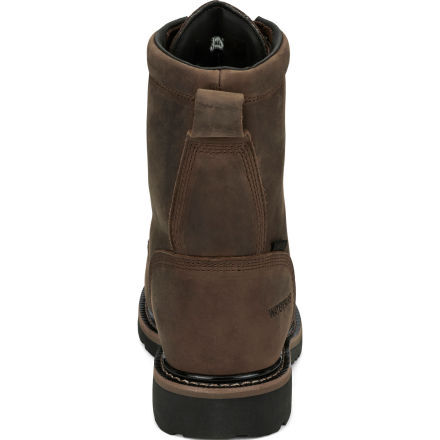 Justin 8 lace up work boots top