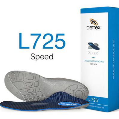 Aetrex Speed Men's Low/Flat Arch Posted with Metatarsal Support Orthotic, , large