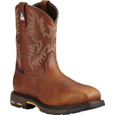 Ariat Workhog Composite Toe CSA-Approved Puncture-Resistant Waterproof Western Work Boot, , large