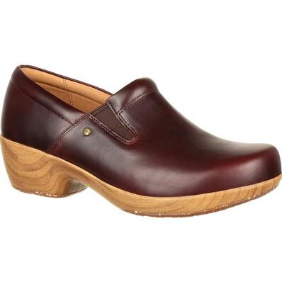 4Eursole Comfort 4Ever Women's Mahogany Slip-On Shoe, , large