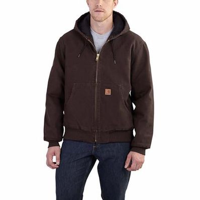 Carhartt Sandstone Active Quilted-Flannel-Lined Jacket, , large
