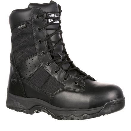 waterproof side zip work boots