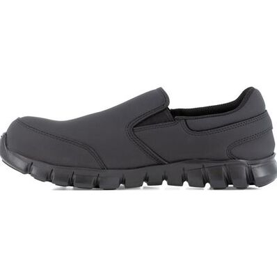 Reebok Sublite Cushion Work Men's Composite Toe Conductive Slip-On Work Shoe, , large