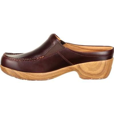 4Eursole Comfort 4Ever Women's Mahogany Moc-Toe Slide, , large